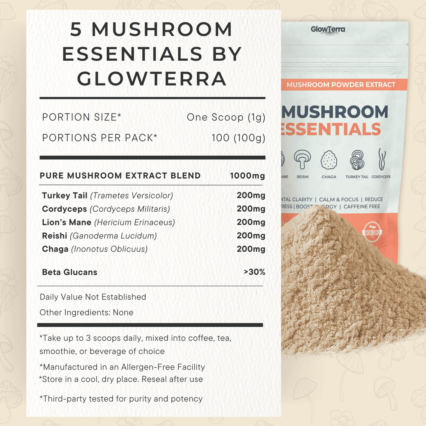 Nature's Neuroscience: 100% Fruiting Body Extracts
