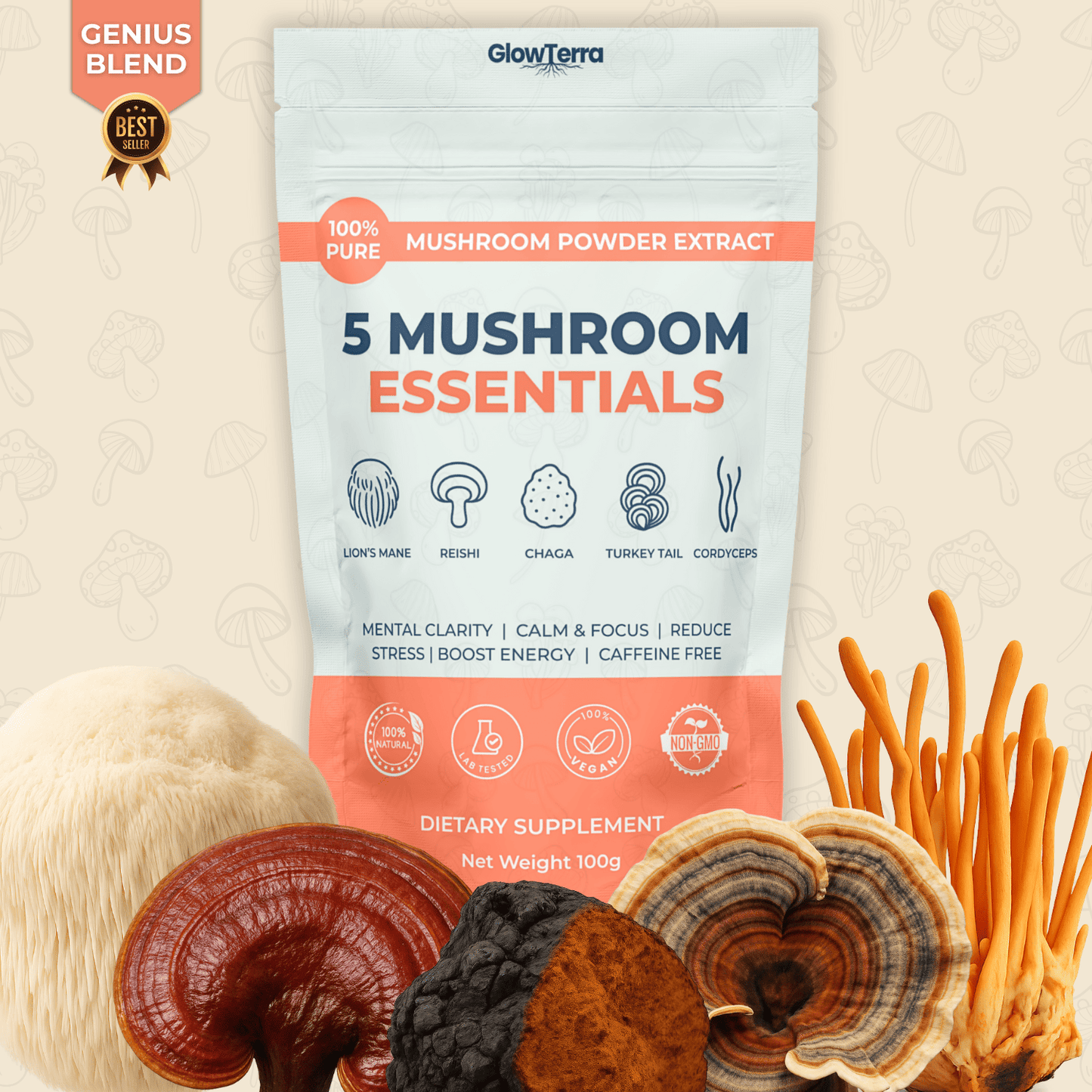 Nature's Neuroscience: 100% Fruiting Body Extracts