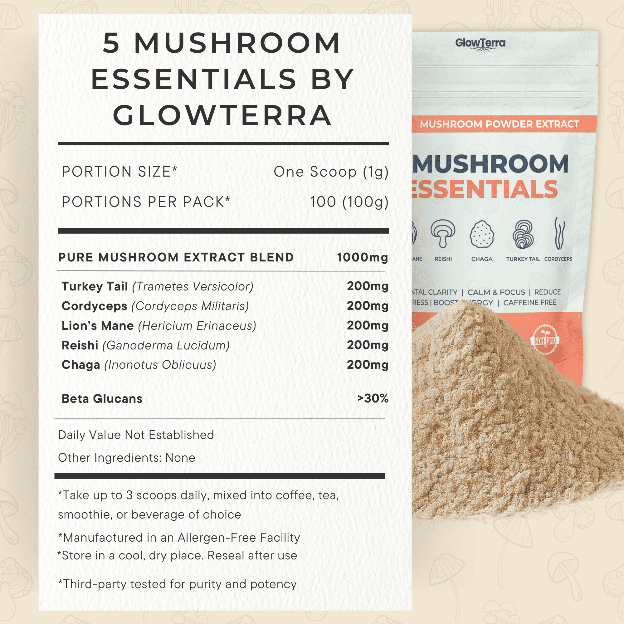 Nature's Neuroscience: 100% Fruiting Body Extracts